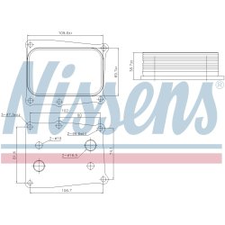 Engine Oil Cooler NISSENS 91377 OE Ref 15500RPYG01