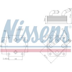 Engine Oil Cooler NISSENS 91378 OE Ref 1571031060