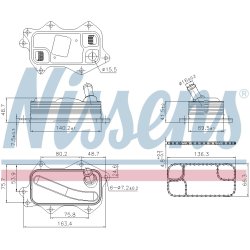 Engine Oil Cooler NISSENS 91380 OE Ref 5048312AA
