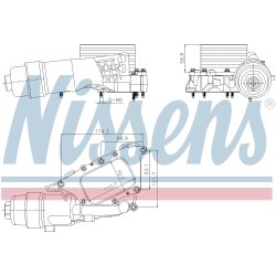 Engine Oil Cooler NISSENS 91385 OE Ref 11428585235