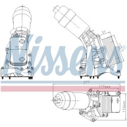 Engine Oil Cooler NISSENS 91395 OE Ref 8580414