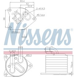 Automatic Transmission Oil Cooler NISSENS 91396 OE Ref 3556490 NISSENS