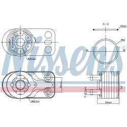 Engine Oil Cooler NISSENS 91422 OE Ref 8200780410