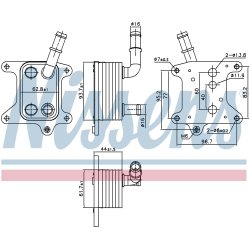 Engine Oil Cooler NISSENS 91425 OE Ref 213053566R