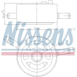 Engine Oil Cooler NISSENS 91435 OE Ref 21305EA21B