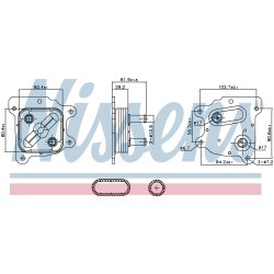 Engine Oil Cooler NISSENS 91436 OE Ref 213053TA1A