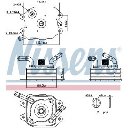 Engine Oil Cooler NISSENS 91440 OE Ref 213051LA0D