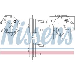 Engine Oil Cooler NISSENS 91443 OE Ref 1571038021