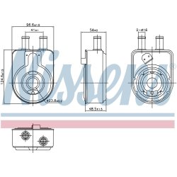 Engine Oil Cooler NISSENS 91448
