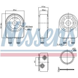 Engine Oil Cooler NISSENS 91451 OE Ref 264102G101