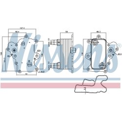 Engine Oil Cooler NISSENS 91457 OE Ref 55273037