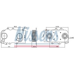 Engine Oil Cooler NISSENS 91466 OE Ref 51056010178