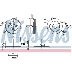 Engine Oil Cooler NISSENS 91470 OE Ref 1571033030