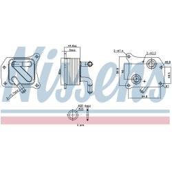 Engine Oil Cooler NISSENS 91519 OE Ref 213051KC0D