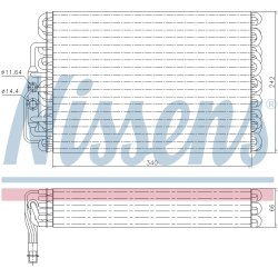 AC Evaporator NISSENS 92063 OE Ref 202 830 04 58 NISSENS