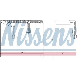 AC Evaporator NISSENS 92068 OE Ref MR201713