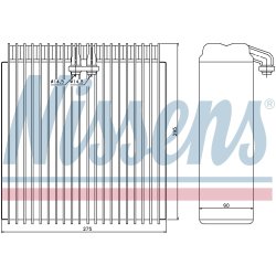 AC Evaporator NISSENS 92107 OE Ref 8850160100 NISSENS