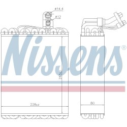 AC Evaporator NISSENS 92135 OE Ref 1H1.820.103 C NISSENS