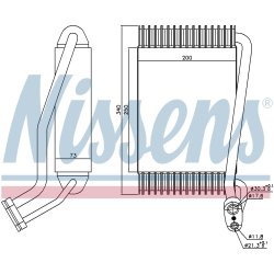 AC Evaporator NISSENS 92144 OE Ref 8D2.820.103 C NISSENS