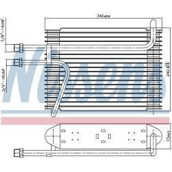 AC Evaporator NISSENS 92155 OE Ref 3506736 NISSENS