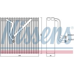 AC Evaporator NISSENS 92163 OE Ref 1K1.820.103 A NISSENS