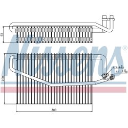 AC Evaporator NISSENS 92173 OE Ref 2098300358 NISSENS
