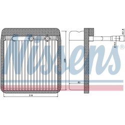 AC Evaporator NISSENS 92193 OE Ref 1068129 NISSENS