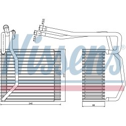 AC Evaporator NISSENS 92194 OE Ref 1318991 NISSENS
