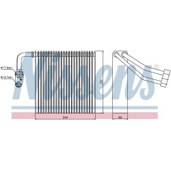AC Evaporator NISSENS 92195 OE Ref 1333917 NISSENS