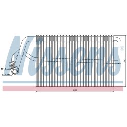 AC Evaporator NISSENS 92221 OE Ref 2118300758 NISSENS