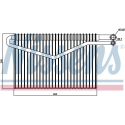 AC Evaporator NISSENS 92244 OE Ref 001 830 84 58 NISSENS