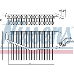 AC Evaporator NISSENS 92245 OE Ref A2098300158 NISSENS