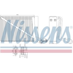 AC Evaporator NISSENS 92272 OE Ref 8D1.820.103 C NISSENS