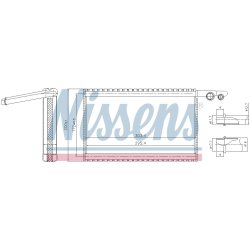 AC Evaporator NISSENS 92329 OE Ref 21396106 NISSENS