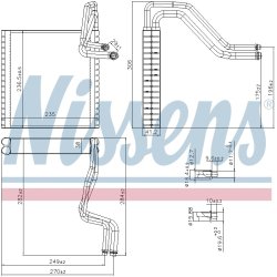 AC Evaporator NISSENS 92372 OE Ref 8V5119850AA