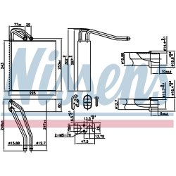 AC Evaporator NISSENS 92376 OE Ref 1698300558 NISSENS