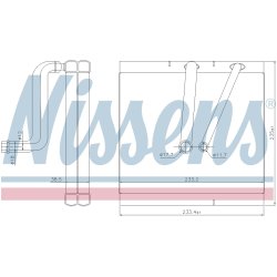 AC Evaporator NISSENS 92381 OE Ref 6C0820103