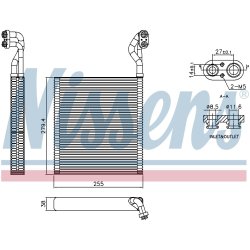 AC Evaporator NISSENS 92413 OE Ref 80211TR0A02