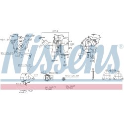 Turbocharger NISSENS 93083 OE Ref 172010N030