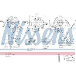 Turbocharger NISSENS 93105 OE Ref 6110960799