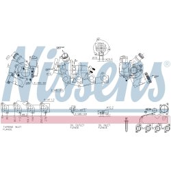 Turbocharger NISSENS 93117 OE Ref 03F145701BV