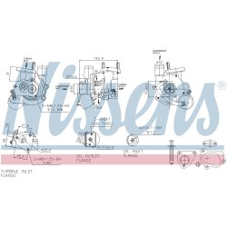 Turbocharger NISSENS 93134 OE Ref 73501344 NISSENS