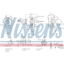 Turbocharger NISSENS 93142 OE Ref 55216672 NISSENS