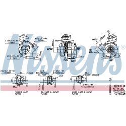 Turbocharger NISSENS 93216 OE Ref 172012703084 NISSENS