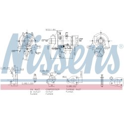 Turbocharger NISSENS 93234 OE Ref 1539469 NISSENS