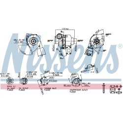 Turbocharger NISSENS 93257 OE Ref 0375N1 NISSENS