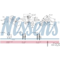 Turbocharger NISSENS 93258 OE Ref 2039134 NISSENS