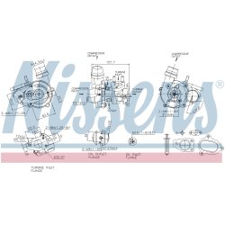 Turbocharger NISSENS 93275 OE Ref 144110429R NISSENS