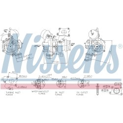 Turbocharger NISSENS 93276 OE Ref 36010418