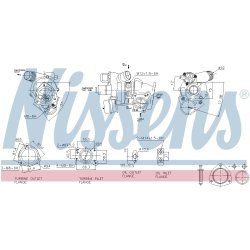 Turbocharger NISSENS 93282 OE Ref 0375R9 NISSENS